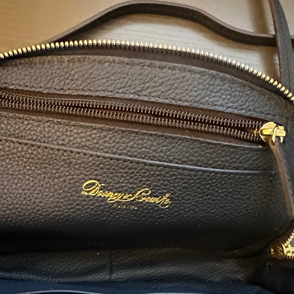 Dooney & Bourke Dark Blue Crossbody Pebbled Leather Bag Built in wallet feature - Picture 10 of 11